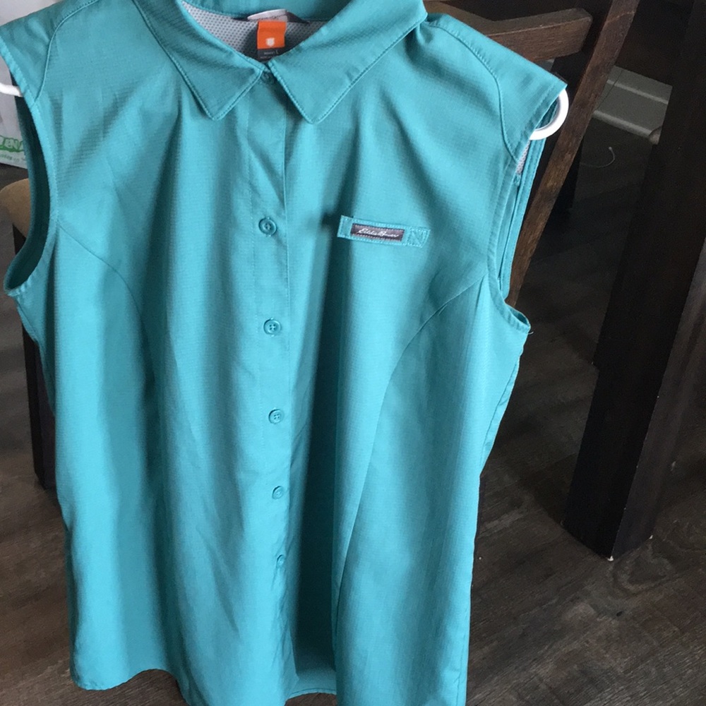 Eddie Bauer Sport Shop Sleeves Shirt Size L